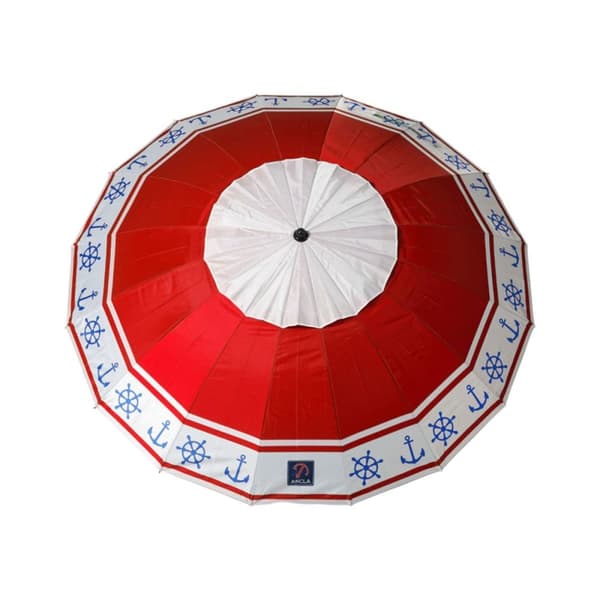 Parasoll Röd Ø 220 cm SPF50+ Ankare