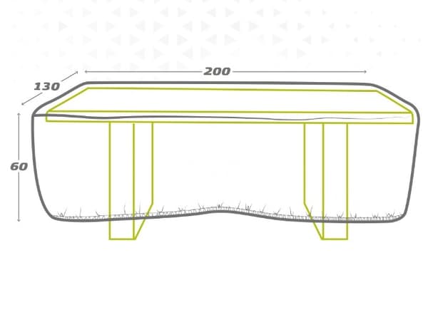 Beskyttende case Aktive Tabeller 200 x 60 x 130 cm (6 enheder)