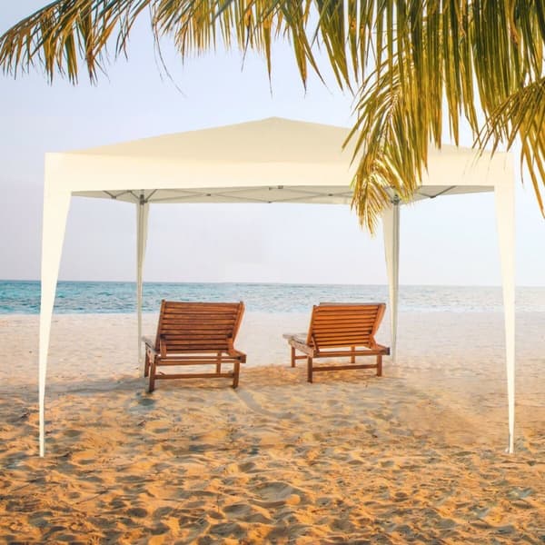 Gazebo Aktive 300 x 240 x 300 cm Stål Flødefarvet Plastik
