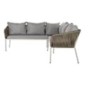 Pikkukuva 4 / 11: Garden furniture DKD Home Decor Valkoinen Vaaleanruskea 190 x 190 x 70 cm