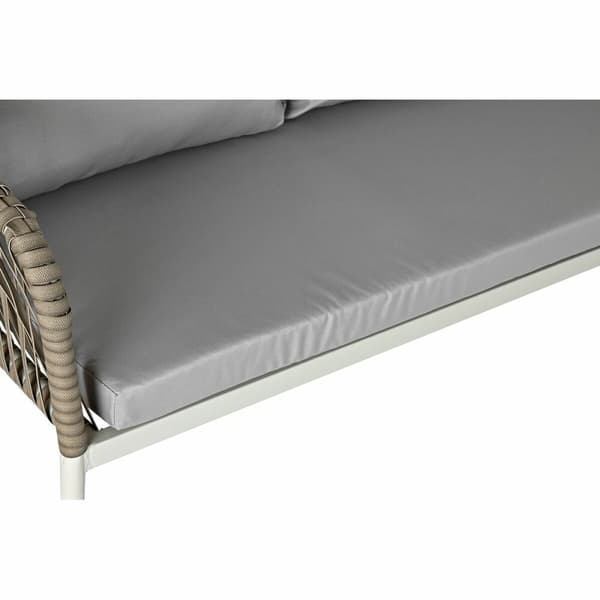 Garden furniture DKD Home Decor Valkoinen Vaaleanruskea 190 x 190 x 70 cm