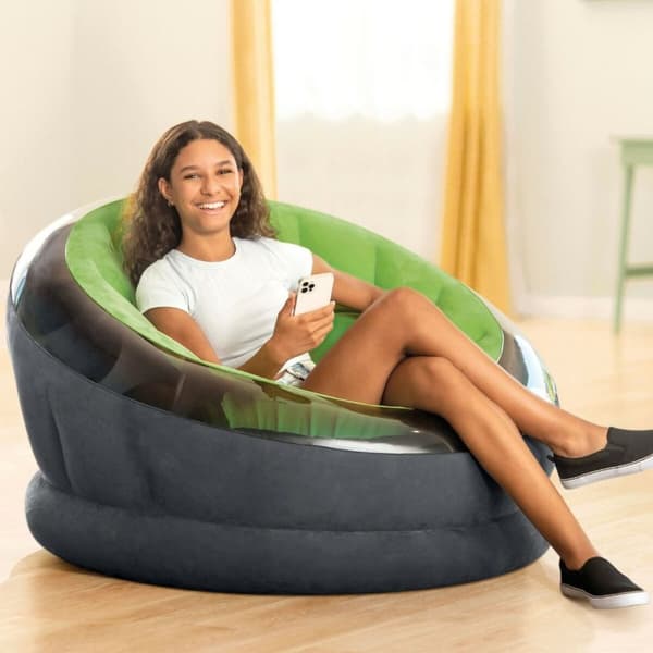Uppblåsbar fåtölj Intex Empire Grön 112 x 109 x 60 cm (3 antal)