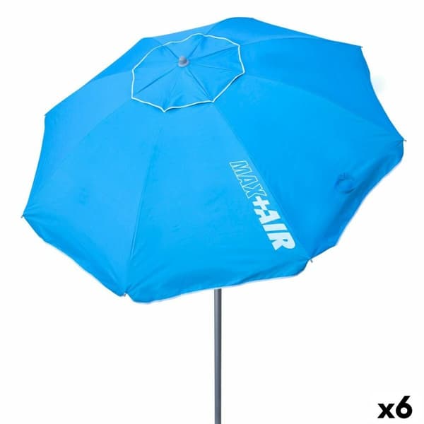 Skėtis nuo saulės Aktive UV50 Ø 200 cm Sininen Polyesteri Alumiini 200 x 198,5 x 200 cm (6 osaa)