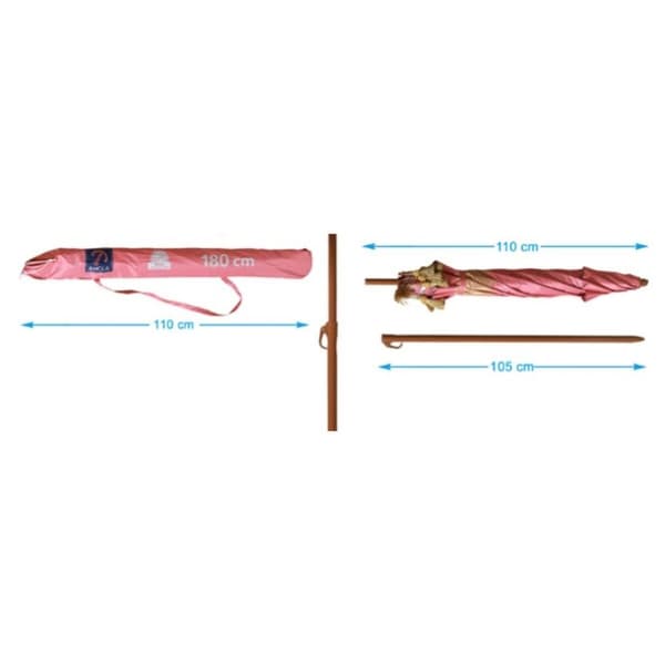 Napernyő Korall 180 cm UPF 50+