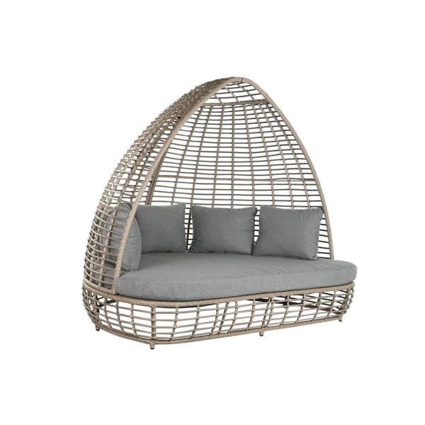 Puutarhasohva Home ESPRIT Tumman harmaa 198 x 168 x 168 cm