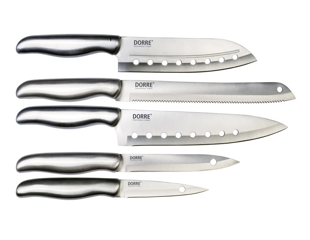 Dorre Knivset Stål 5 delar