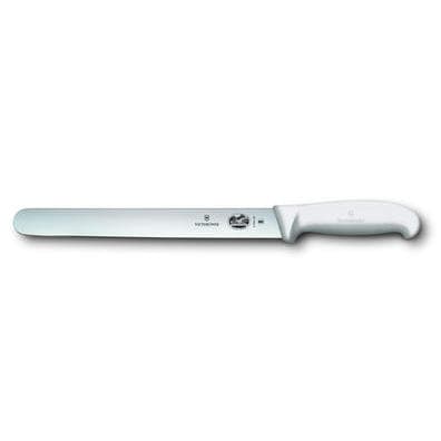 Skinkekniv 25 cm bred rund spets Fibrox, hvid