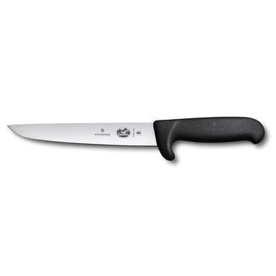 Styckningskniv med Näsa Kortare Fibroxhandtag Svart 18 cm