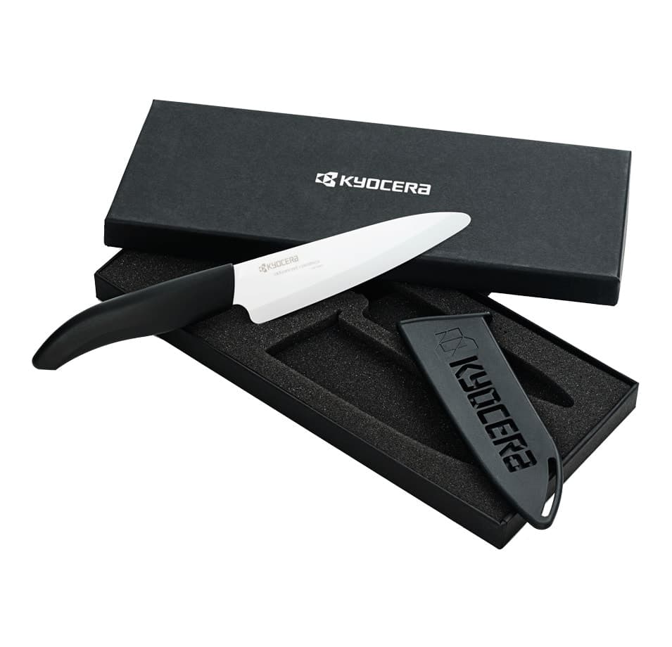 Keramisk kniv 14 cm med bladskydd inkl. Presentask