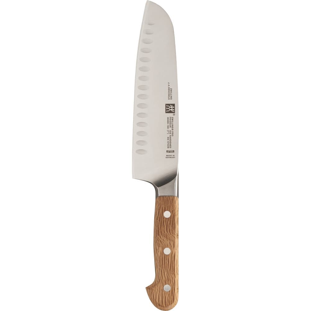 Pro Wood Santoku Japansk kokkekniv 18 cm, olivenslibning