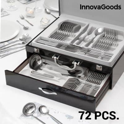 InnovaGoods Cook D'Lux Bestickset i Rostfritt Stål (72 delar)