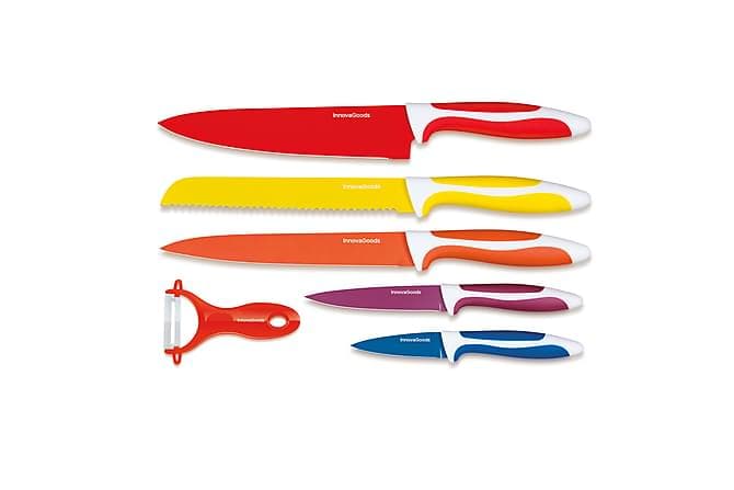 KITCHEN COOKWARE Knivset Flerfärgad InnovaGoods