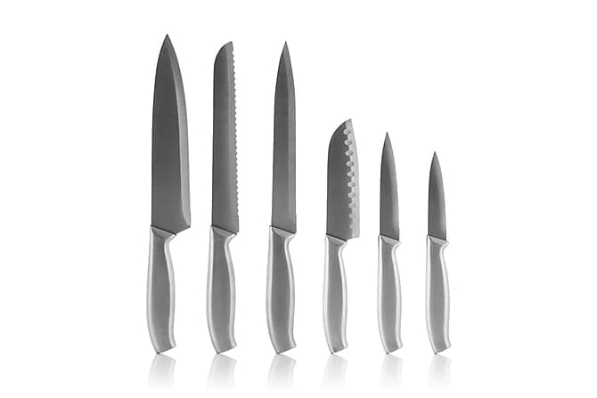 KITCHEN COOKWARE Knivset Trä/Natur/Silver InnovaGoods