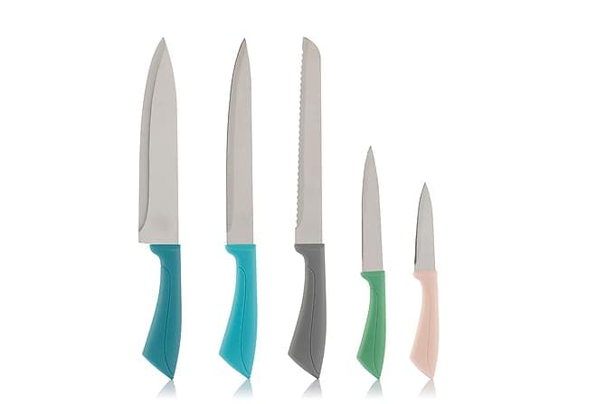 KITCHEN COOKWARE Knivset 5 Delar Flerfärgad InnovaGoods