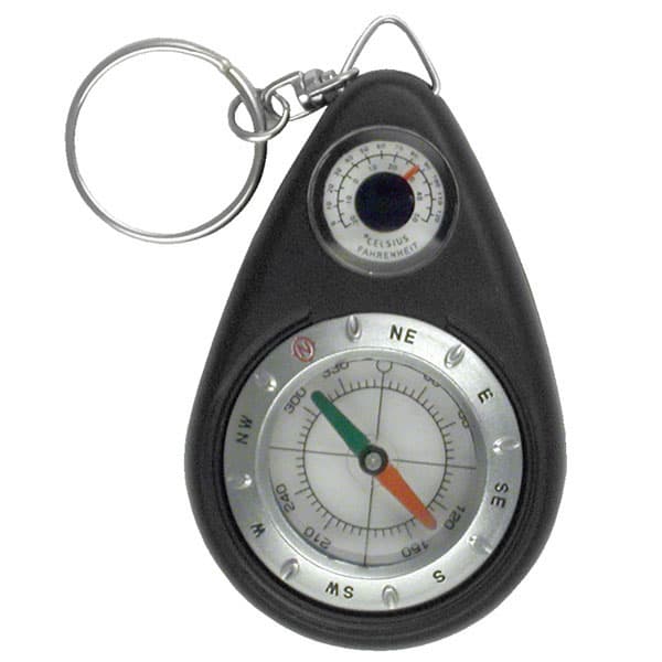 Nyckelring kompass och termometer
