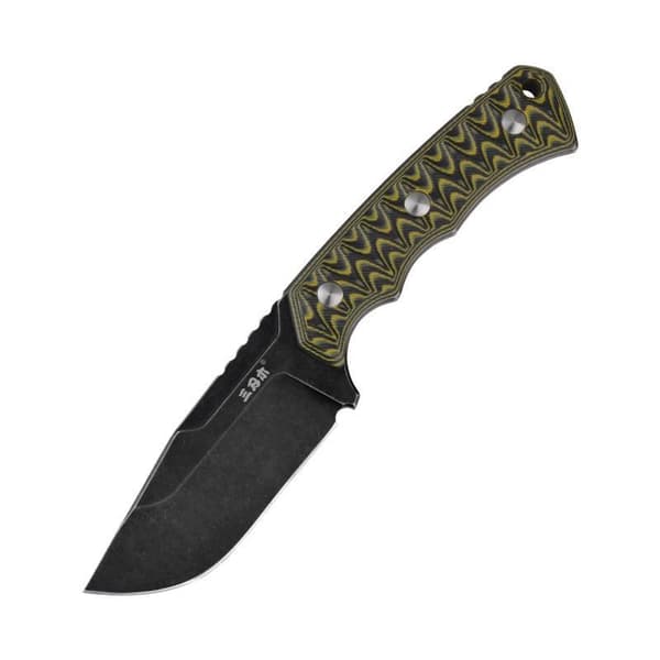 SRM Knives & Tools S738 Friluftskniv - jaktkniv S731-3 Black/Green/Black