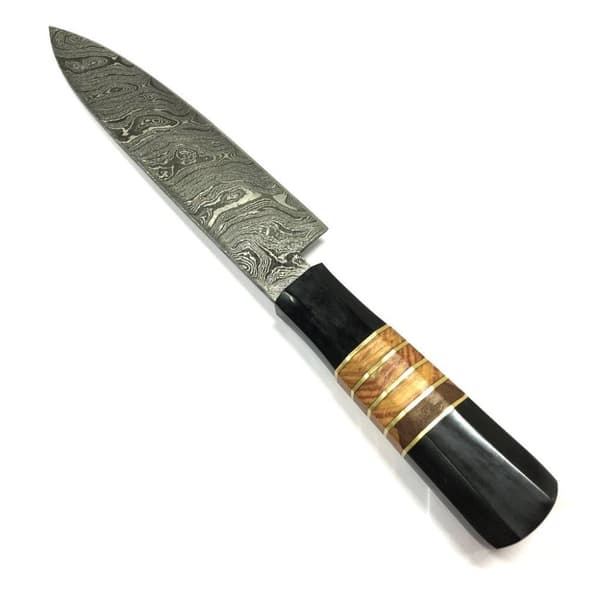 Nice Damascus hunting knife with unique look