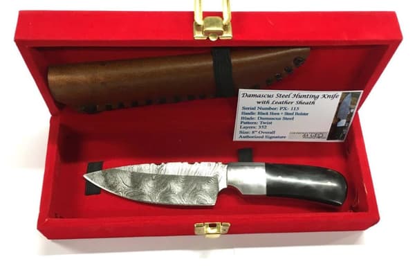 Handmade unique Damascus hunting knife
