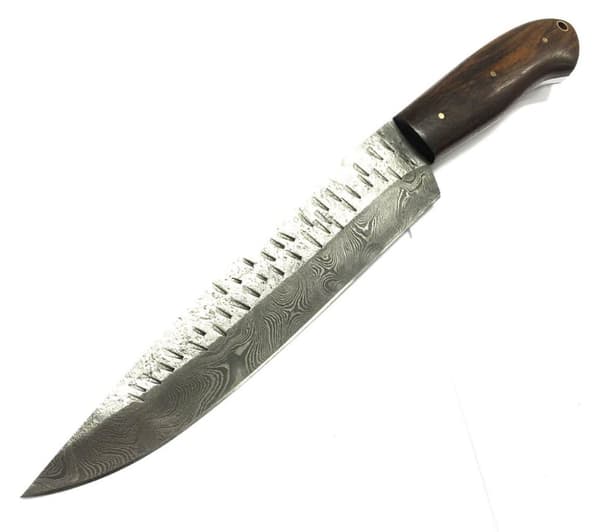 Nice Damascus hunting knife with unique look