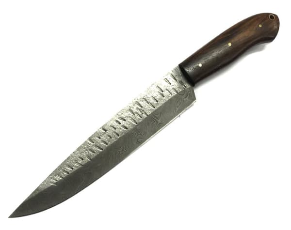 Nice Damascus hunting knife with unique look