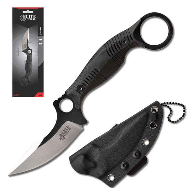 Elite Tactical - ET-FIX007BKCS  - Kniv med fast blad