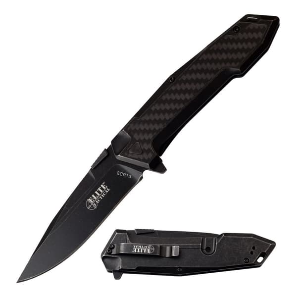 Elite Tactical - ET-1018 - Fällkniv Svart