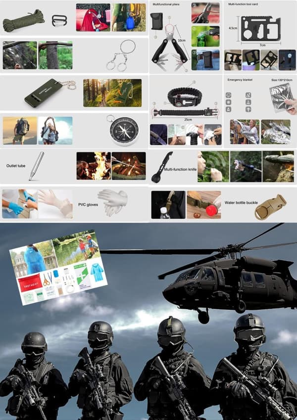 Tactical Survival Kit (35 styk)