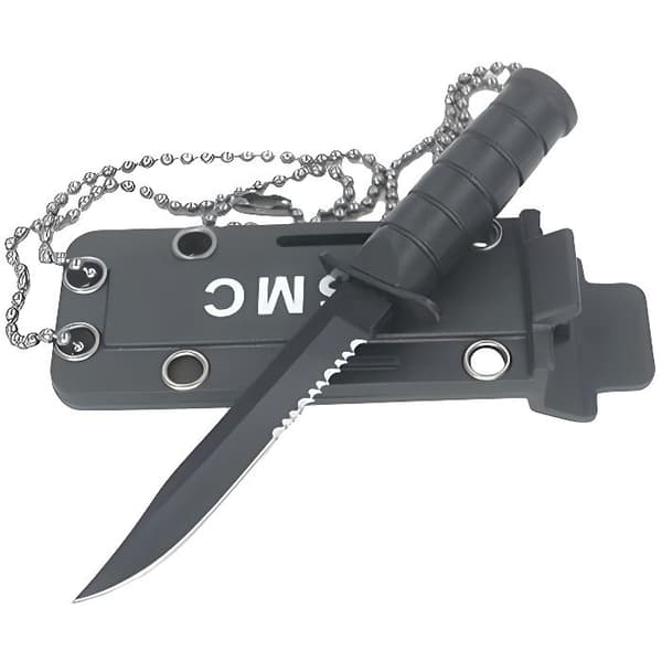 Survival kniv - Rostfritt stål - 5,8 cm - Skyddshölje - Vikt 30g - Unisex