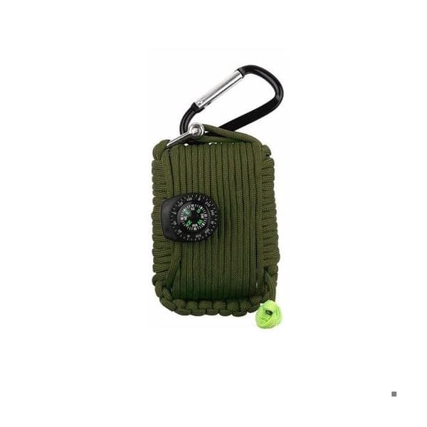 Överlevnadstillbehörssats 29 utrustningsverktyg * storlek: 11 x 7 x 3 cm * Slumpmässig färg: olivgrön eller svart * Beskrivning