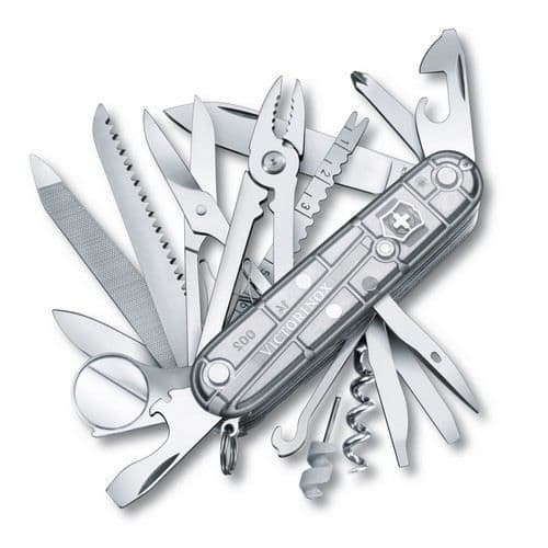 Victorinox 1.6794.T7 schweizisk fickkniv - Transparent silver - Grå - Rostfritt stål - Multisport