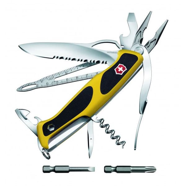 Schweizisk armékniv - Victorinox - RangerGrip 174 Boatsman - Gul - Rostfritt stål - 23 funktioner