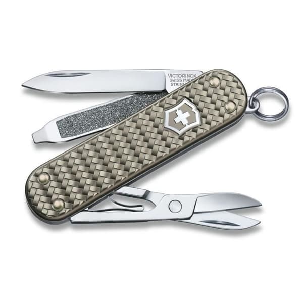 Fickkniv - Victorinox - Classic Alox - 5 funktioner - Färg grå - Tillverkad i Schweiz