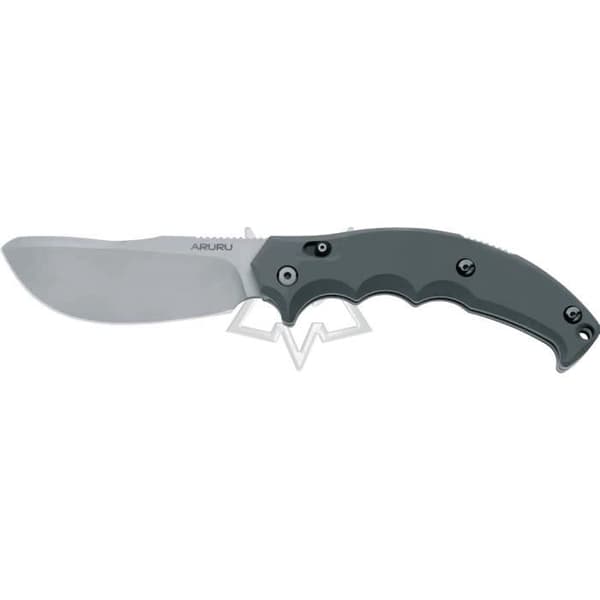 Fox Aruru Knife, N690 Stone Washed Bld, G10 Grey HDL