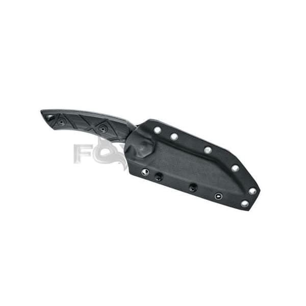 Fox Edge Lycosa 1 Handtag Svart G10 Fixed Blade Knife
