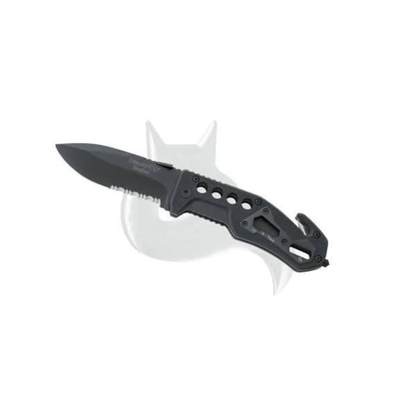 Fox Black Folding Rescue Knife G10 Handl Lama Knife.