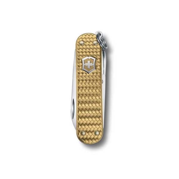 KNIV VICTORINOX CLASSIC SD PRECIOUS ALOX MÄSSING GULD