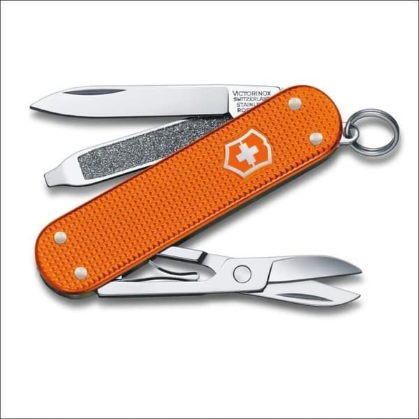 Ficksav från VICTORINOX - Classic Alox Tiger Orange - 58 mm - 5 Funktioner - Begränsad upplaga 2021