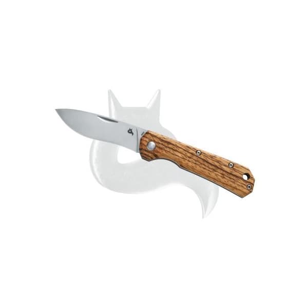 Ciol Black Fox fällkniv - 440c satinblad - zebrahandtag