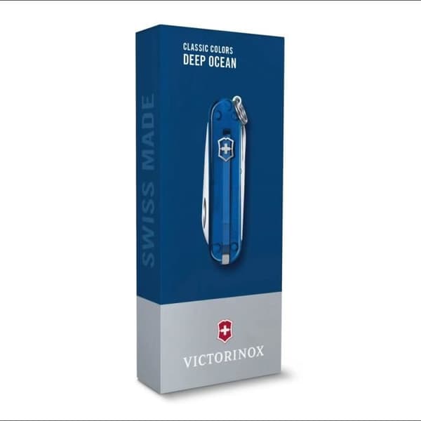 Couteau Schweiz - Victorinox - Classic SD - 58 mm - 7 funktioner - Djup Ocean