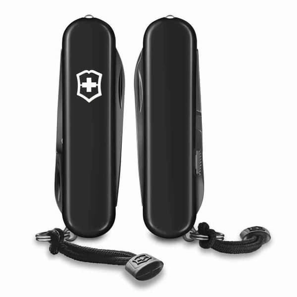 Fickkniv - Victorinox - Signature Lite Onyx Black - 9 Funktioner - LED-lampa - Kulspetspenna