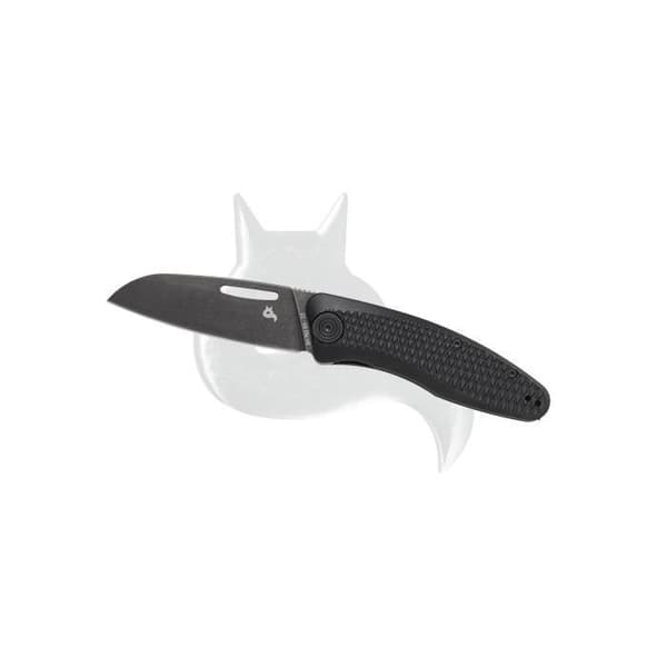 Black Fox Fox Feresa fällkniv, Black Fox, Bld Rostfritt Stål D2 Blk Stonewash, Blk Aluminiumhandtag