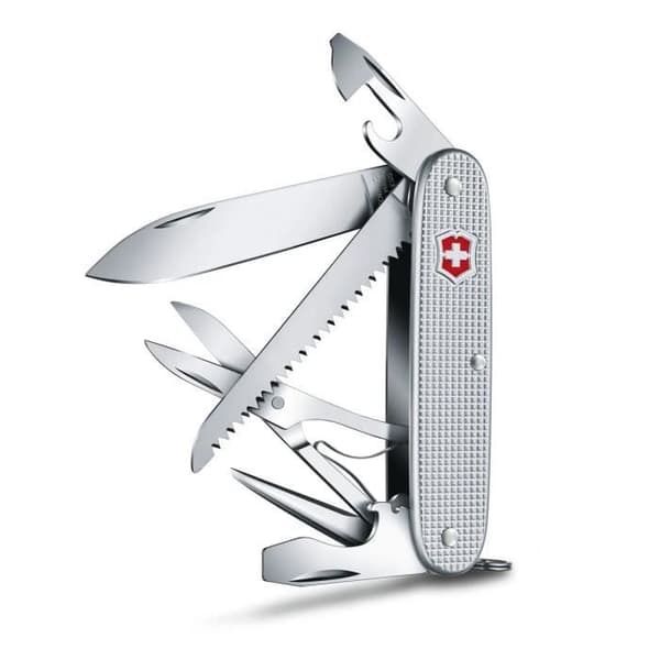 Svenskt Armékniv - VICTORINOX - Farmer X Alox - 10 Funktioner - 93 mm - Rostfritt Stål