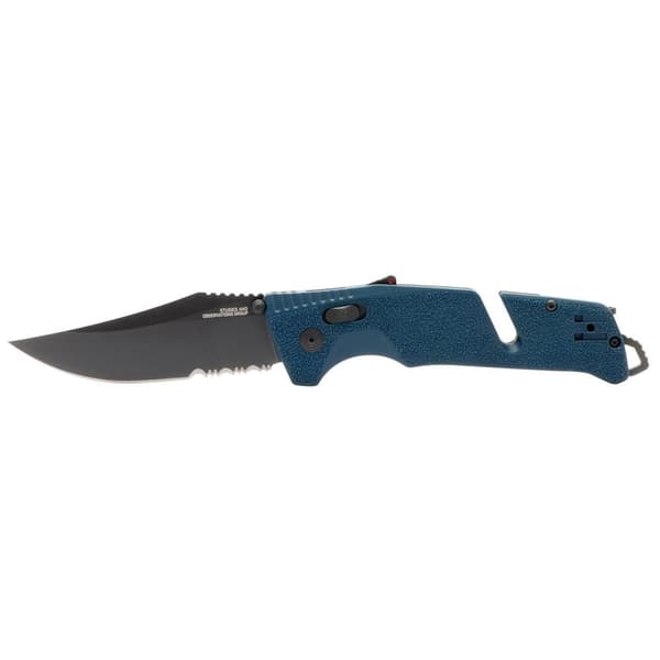 SOG - 11-12-10-41 - Trident AT - Folding knife - Blue Serrated