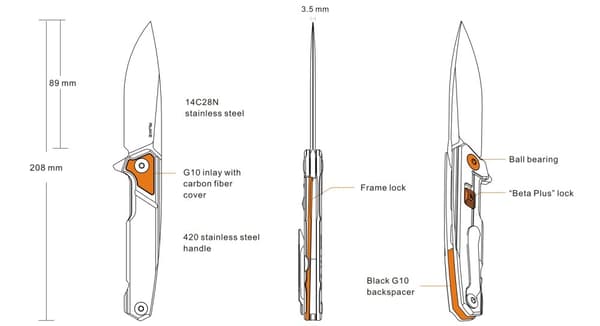 Ruike P875-SZ folding knife