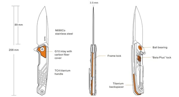 Ruike M875-TZ Folding knife