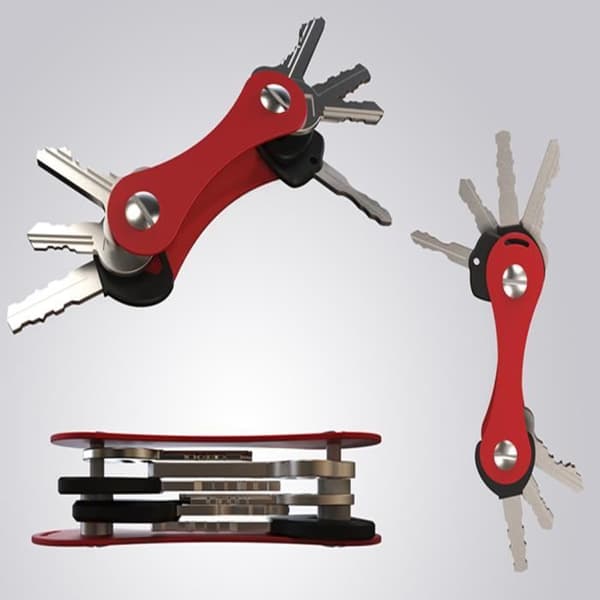 Bärbar Smart Key Clip Organize Holder Case Nyckelring Folder Oxide