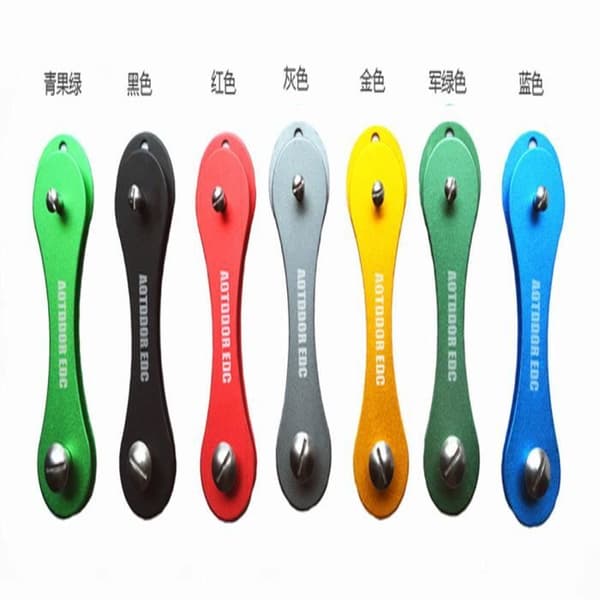 Bärbar Smart Key Clip Organize Holder Case Nyckelring Folder Oxide