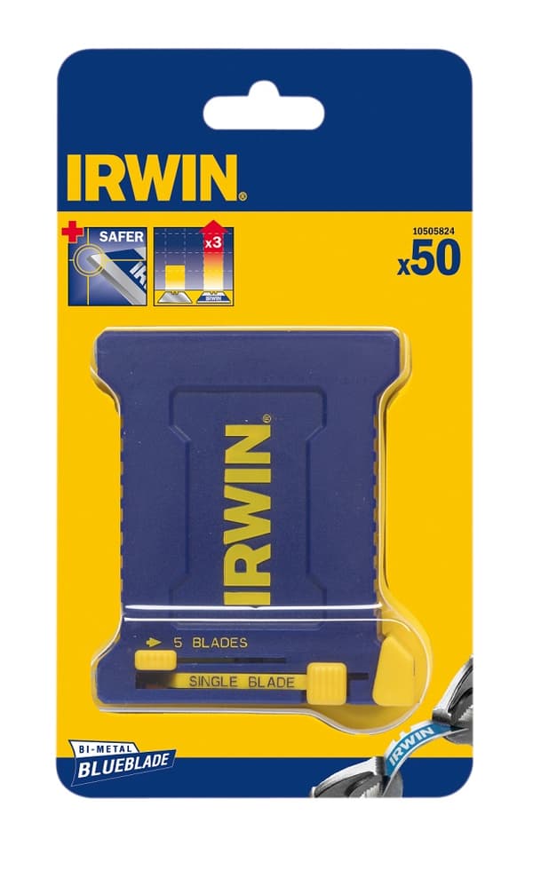 TRAPEZOIDALE KNIVE (50 stk.) Bi-Metal SAFE IRWIN