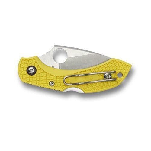 Fällkniv - Spyderco - Dragonfly 2 - Stål H-1 - Gul - Längd 6.03 cm