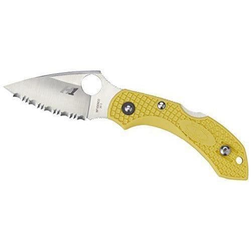 Fällkniv - Spyderco - Dragonfly 2 - Stål H-1 - Gul - Längd 6.03 cm